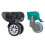 4Pcs/Set Replacement Luggage Suitcase Wheels Swivel Universal Wheel Black 4