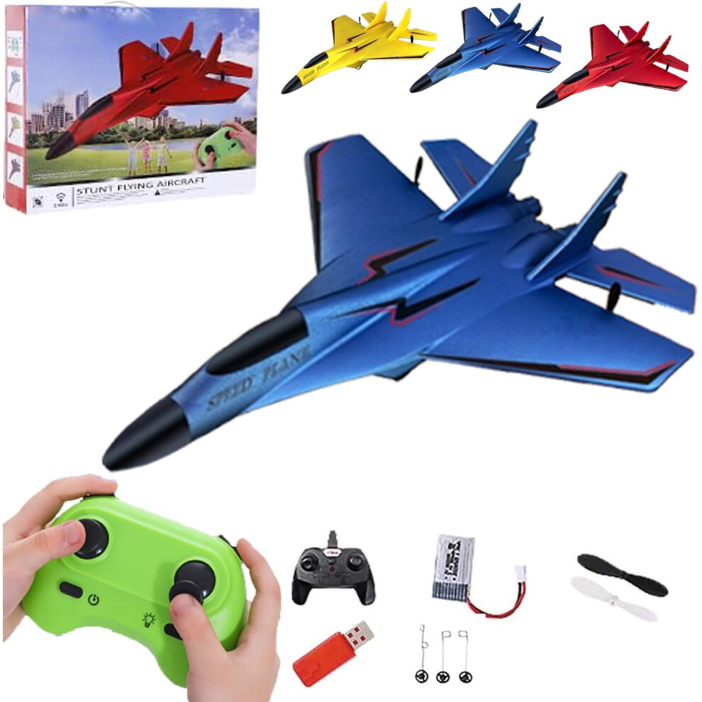 Light Gravity Gliders Airplane, Wonstorex Rc Plane 2.4Ghz Remote Control Fighter Model Toy, Foam Rc Fighter Jet For Adults Kids