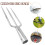 Eease Multi-use Spearhead Fork Harpoon Tip Fishing Tool Practical Gardening Weeder Fork 6