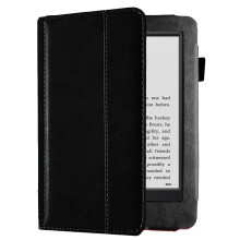Étui en cuir PU pour Kindle Touch D01200 6 pouces, couverture magnétique intelligente avec fonction veille/réveil automatique, compatible avec les
