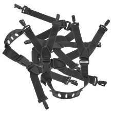 Conjunto de 3 tiras de queixo substituíveis para capacete, ajustáveis e profissionais.