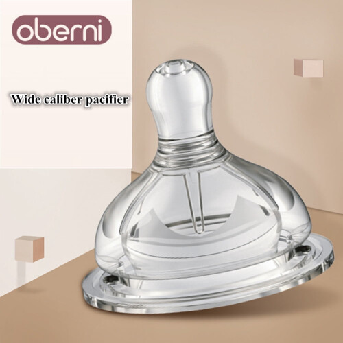 Oberni Baby LargeNipple 5cm Απομίμηση μητρικού γάλακτος, θηλή σιλικόνης κατάλληλη για 2