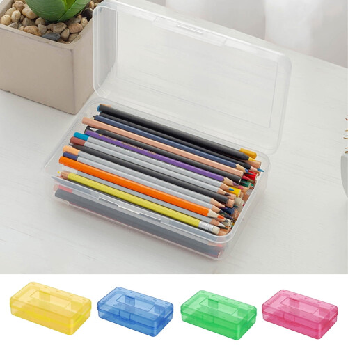 Dengjunhu plastic etui met klikdeksel, groen