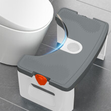 YOTQUSKI Toilettenhocker für Erwachsene und Kinder, tragbarer Toilettenhocker, leicht zu reinigender Fußhocker fürs Badezimmer, kompatibel mit