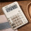 Clearance! RnemiTe-amo10-digit calculator compatible with elementary school math textbooks, portable silent desktop model, battery-powered 3