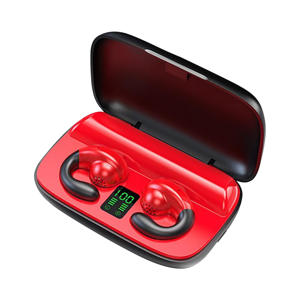 Yobolk Headphones Clearance Earless Bluetooth Earphone Conducted Wireless Ear Clipping Sport Ipx8 New Bluetooth Headphones 9164030284234