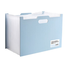 Organizzatore per documenti Wadada, 13 tasche, verticale con apertura superiore, linguette colorate mensili, grande capacità, formato A4/Lettera -