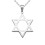 Colar masculino com pingente Estrela de Davi em aço inoxidável, corrente de 20 polegadas, cor prata. 4