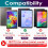 【PACOTE COM 2】Protetor de tela compatível com o tablet Samsung Galaxy Tab A8.4 polegadas SM-T307 2020, ultra transparente e sem bolhas. 2