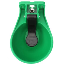 Automatic Livestock Water Feeder Bowl with AntiSplash Design for Cows Sheep Pigs Durable Plastic Trough