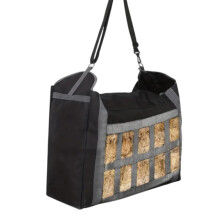 Heavy Duty Waterproof Horse Hay Bag with Large Capacity Storage and Secure Cover for Outdoor Use