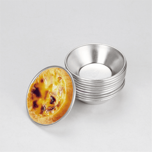 25 Pack Egg Tart Mold Cup Base, Round Resuable Nonstick (Aluminum) 1
