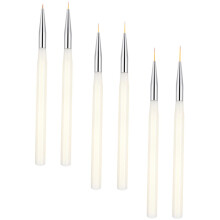 Nail Art Brush Set 6pcs with Precision Liner Tip for Fine Detailing and Salon or Home Use