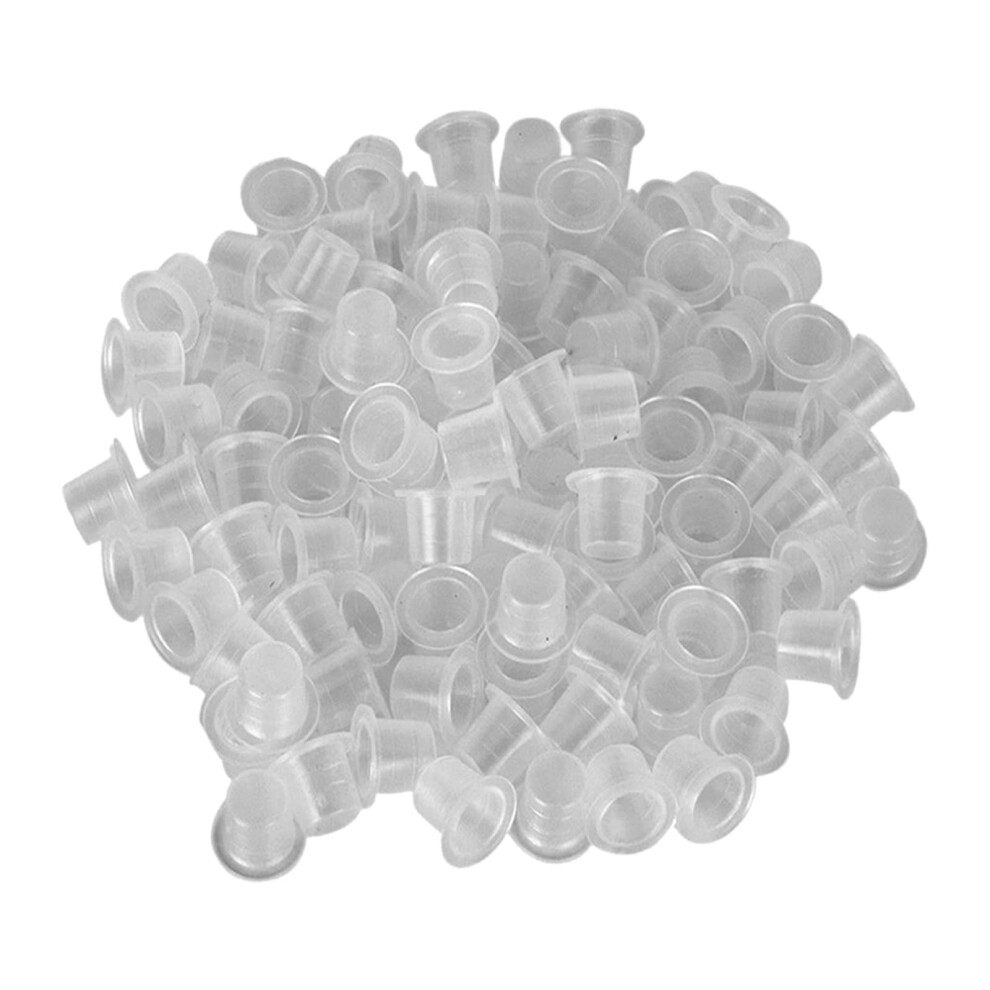 300pcs Tattoo Ink Caps Mixed Sizes 8mm 12mm 15mm Disposable Pigment Cups for Tattoo Supplies