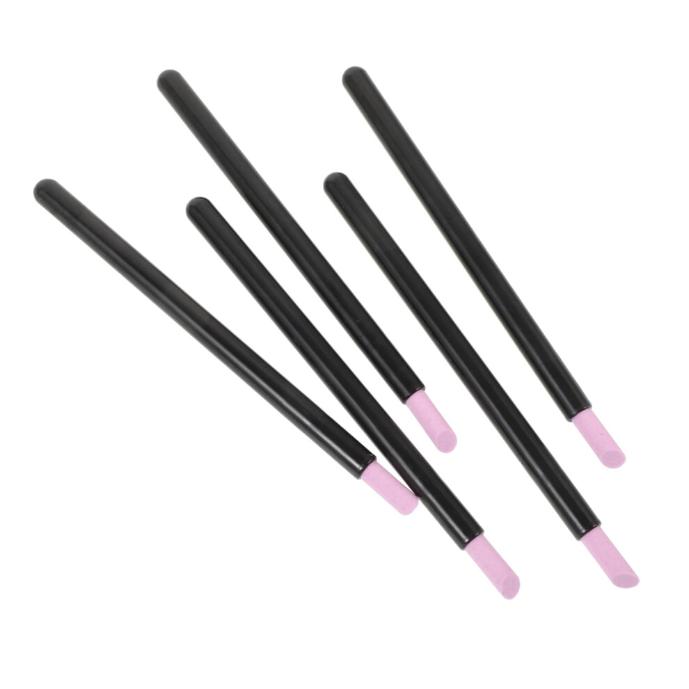 Black Nail File Pen Set With Cuticle Pusher Â Multifunction Nail Care, Ergonomic Grip, Travel Size