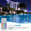 Remote Control Diving Light 2 Sets Pool Lamp Underwater Adornment Decor Electronic Component Plastic White 2