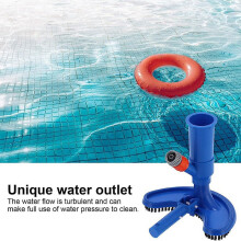 Vacuum Cleaner,Jet Vacuum Entertainment Pool Cleaner,With Brush Pole for Fountain Pond Swimming Pool US