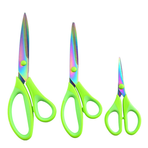 Gyedtr scissors all purpose - Sewing Scissors Titanium Alloy Blade Multi-purpose Scissors Set 3 1