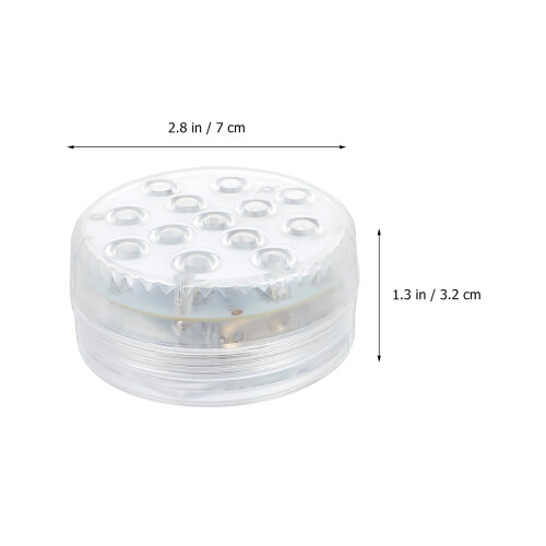 2 Sets Remote Control Diving Light Decor Submersible Adornment Water Proof White Electronic Component 2