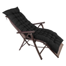 Patio Chaise Lounge Cushion Indoor Outdoor, Thicken Portable Sun Lounger Cushion Rocking Chair Sofa Cushion