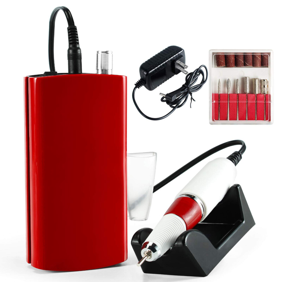 Electric Nail Drill 30000RPM Rechargeable Cordless Professional Nail File for Acrylic and Gel Nails Ref: 1664