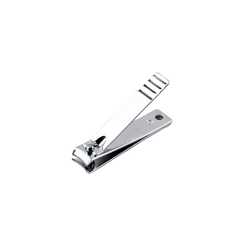 Silver Stainless Steel Nail Clipper For Manicure And Pedicure With Precise Sharp Cutting And Ergonomic Grip