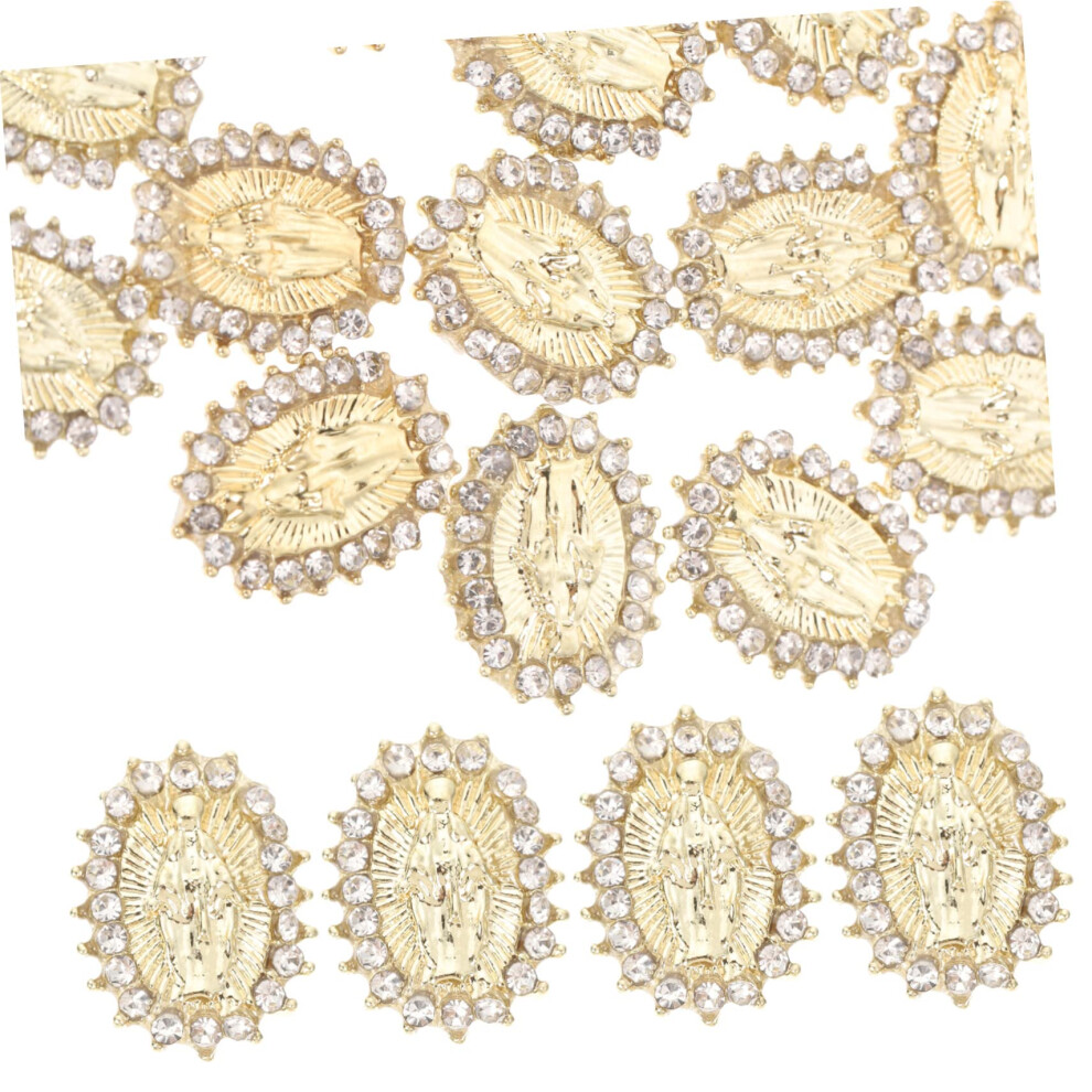 20pcs Metal Nail Art Charms for DIY Manicure and Acrylic Gel Nail Decorations