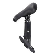 Sturdy Iron Front Child Bike Seat with Foot Pedals, Easy Install