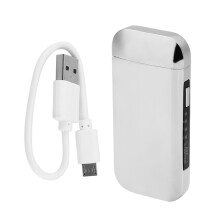 Plasmasytytin ladattava kaksoiskaarituulenkestävällä muotoilulla, liekitön sähköinen USB-lataus, viileä laite retkeilykynttilöille,