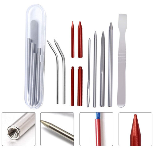 Σετ Mizh1/10 τεμάχια Εργαλεία πλεξίματος Paracord DIY Βελόνες ραψίματος βραχιολιών Σετ 2