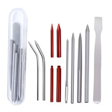 Mizh1Set/10pcs Strumenti fai da te per intrecciare il paracord, aghi per cucire braccialetti, kit per maglieria