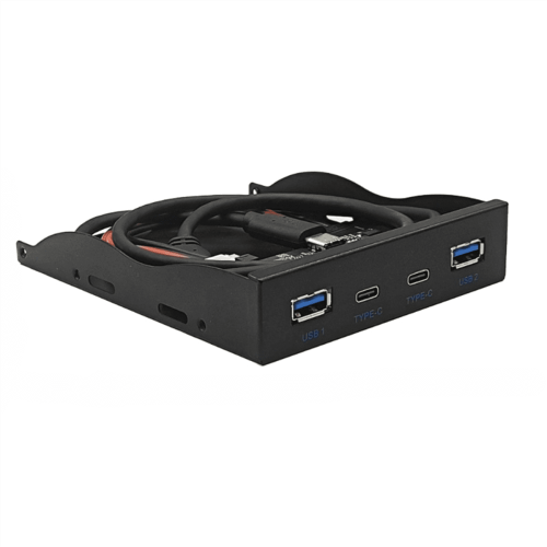 Θήκη μονάδας δισκέτας USB3.2GEN2TYPE-C Θήκη μονάδας δισκέτας Πάνελ 10Gbps 3.5In HUBΘύρα 19PIN σε C 1