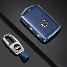 Custodia per chiave Volvo Smart Car (blu), custodia con portachiavi