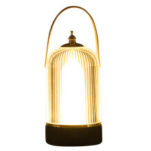 Lampada da tavolo portatile ricaricabile YOBOLK, luce notturna dimmerabile con controllo touch, compatibile con decorazioni a gabbia per uccelli,