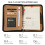 Οργανωτής Padfolio για ταξίδια με φερμουάρ, τσέπη πολλαπλών λειτουργιών και 7