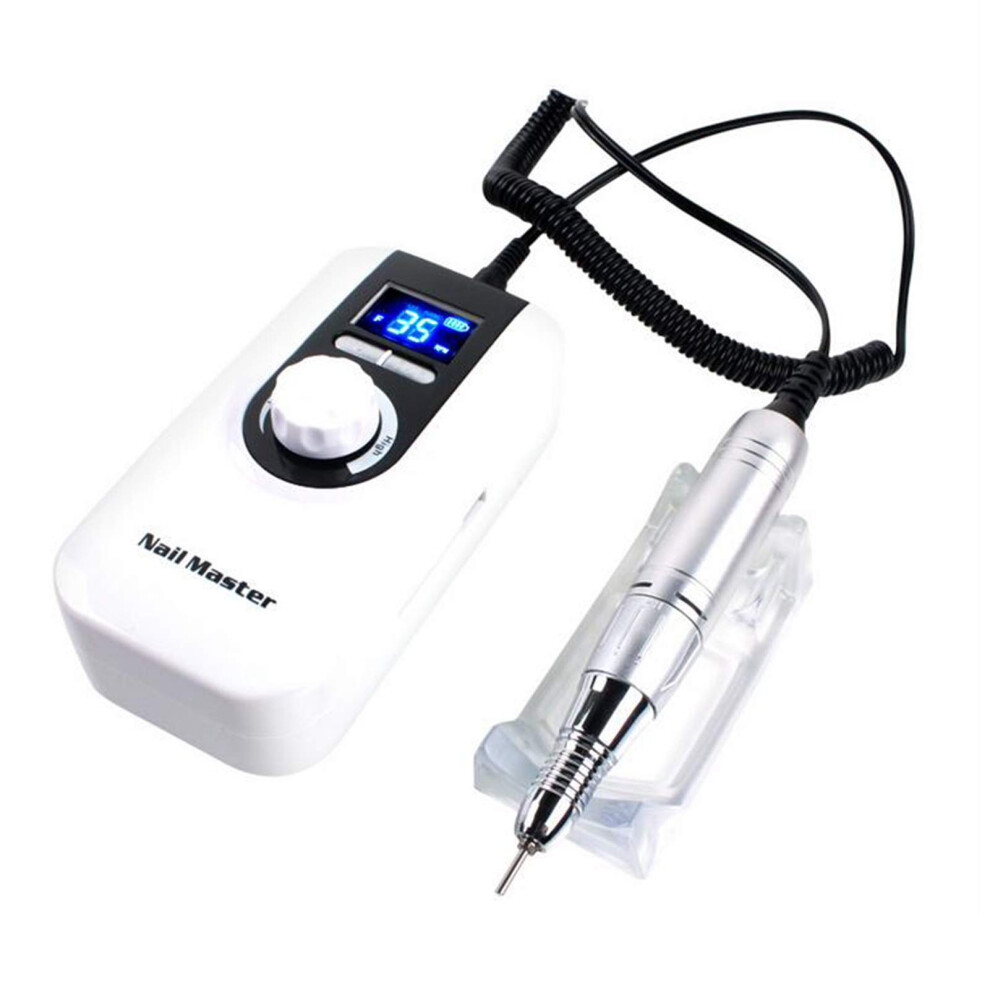Rechargeable 35000RPM Electric Nail Drill with LCD Display for Acrylic and Gel Nails Manicure Pedicure