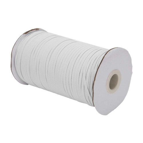 Soft Elastic Band Resilient Elastic Strap Odorless Flat Braided Elastic for Craft Sewing and Face Mask Making 1