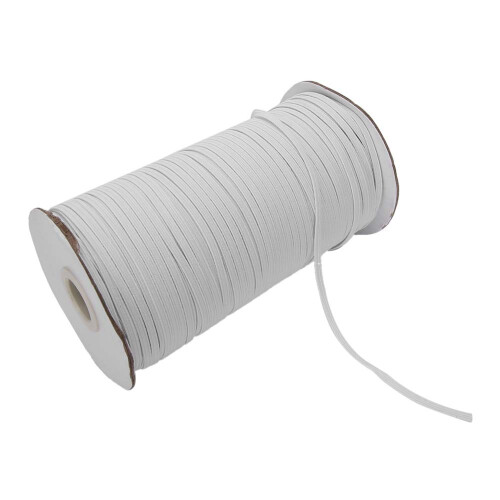 Soft Elastic Band Resilient Elastic Strap Odorless Flat Braided Elastic for Craft Sewing and Face Mask Making 2