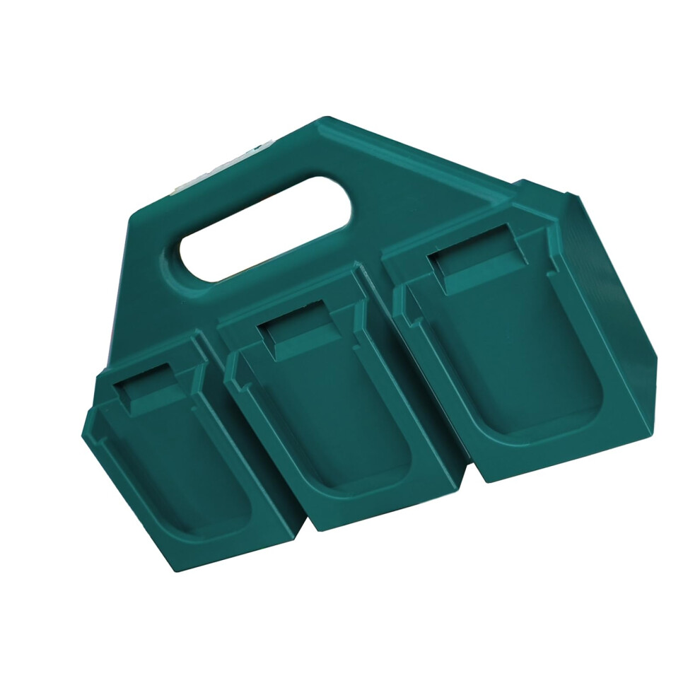 18V Battery Holders With 6 Slots For Secure Storage And Space Saving Tool Organization Green 9044945971576