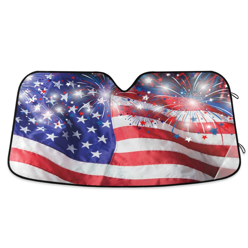 Car Sun Shade Windshield Sunshade With Uv Protection, Foldable Universal Fit For Front Window 9099447892478