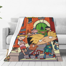 Hey Arnold Kuscheldecke, weiche Plüschdecke für Reisen, Schlafzimmer, Wohnzimmer, Sofa, Büro – das perfekte Geschenk für Frauen, Männer,
