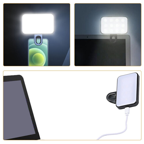 Lampe frontale LED portable pour selfies et visioconférences en direct 1