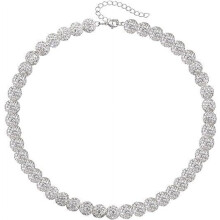 NANAHuang Strass-Baseballkette 40/45/50 cm, Glitzernde Eisperlenkette für Sportler, Funkelnde Pollyanna Perlenketten für Damen und Herren