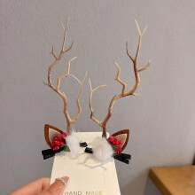 1 paire de cornes de cerf lumineuses, décoration de Noël scintillante, petit cadeau exquis idéal pour le Nouvel An et Noël BY4