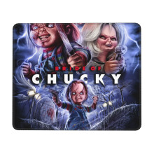 Bride Of Chucky musemåtte med syet kant, skridsikker gummibund, vaskbar lycra-klud, kompatibel med computere og bærbare computere