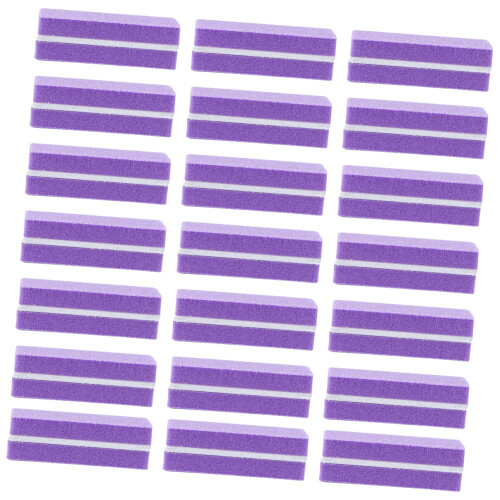 Professional Nail Files and Buffer Blocks Set 40pcs for Manicure with Gentle Sponge Buffing