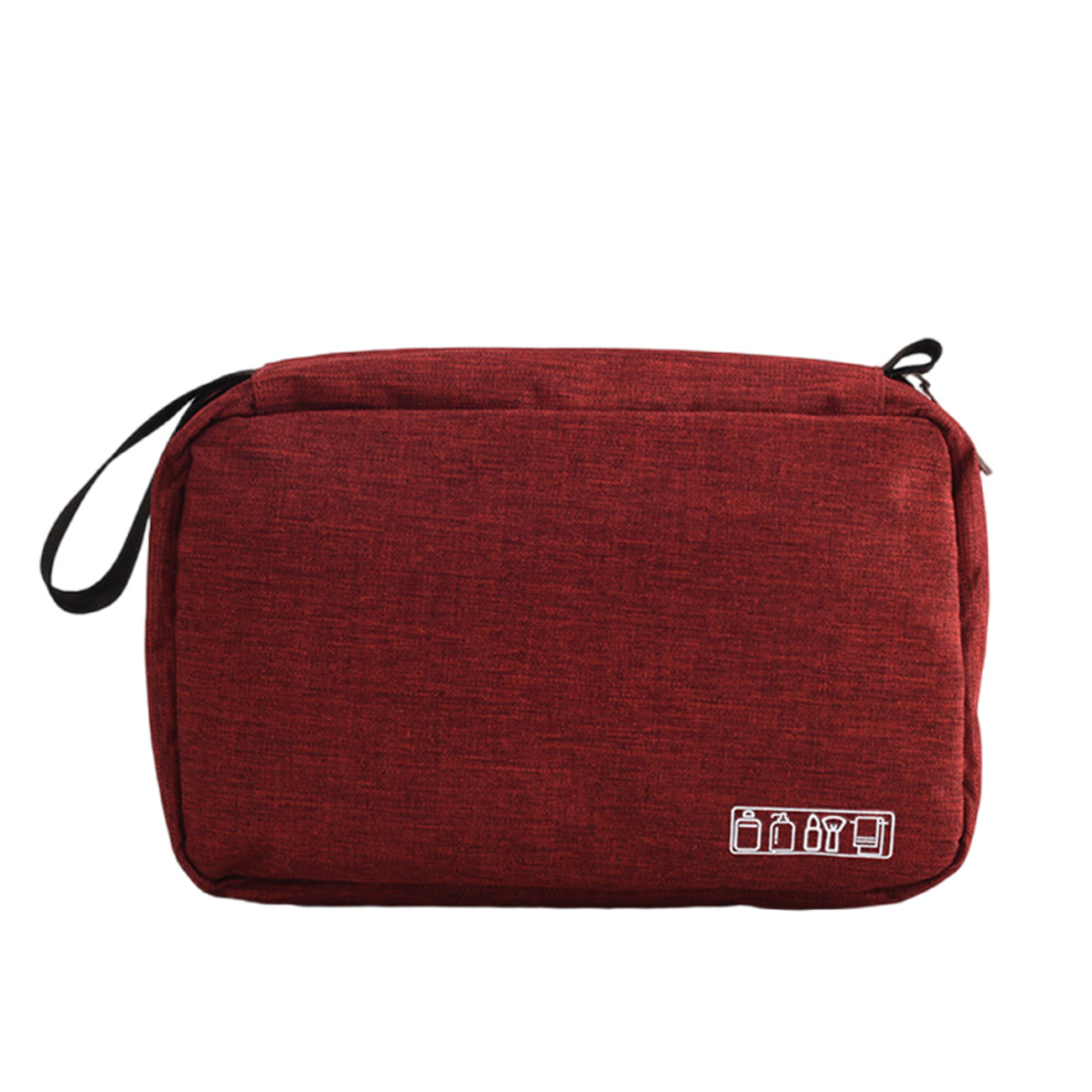 Red Travel Storage Bag Cosmetics Storage Organizers Large Capacity Makeup Storage Bag Poratable Wash Bag Home Storage Organization-Wine