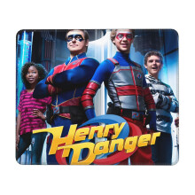 Henry Danger musemåtte med syet kant, kompatibel med alle computere og bærbare computere, skridsikker gummibund, vaskbar lycra-klud