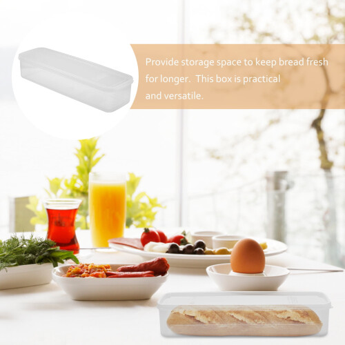 Bread Storage Box Bakery Boxes Sealed Container Toast Food Clear Pp 2