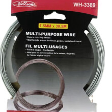 WHH-3389 - STEEL WIRE 1.5MM DIA 30.5METER LONG MULTI-PURPOSE FLEXIBLE